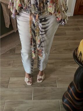 Zebra print pants